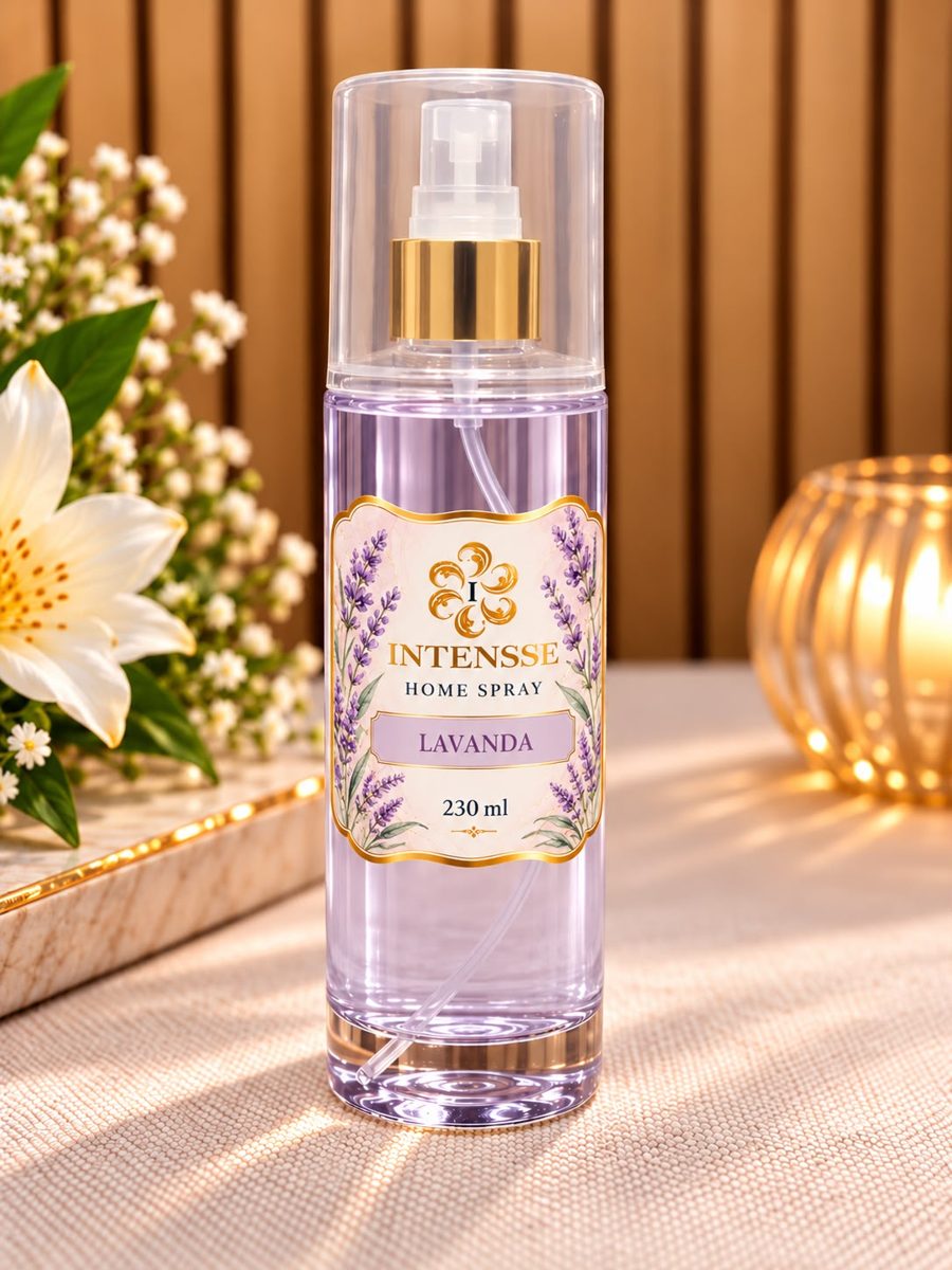 Home Spray Lavanda 230 mL · frasco plástico